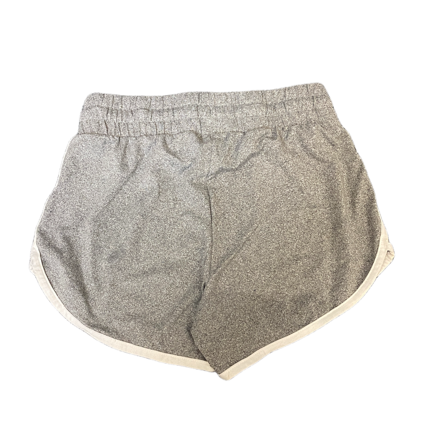 Running Sprinter Shorts Womens S 25" Waist Grey Athletic Gym Workout Dolphin Hem
