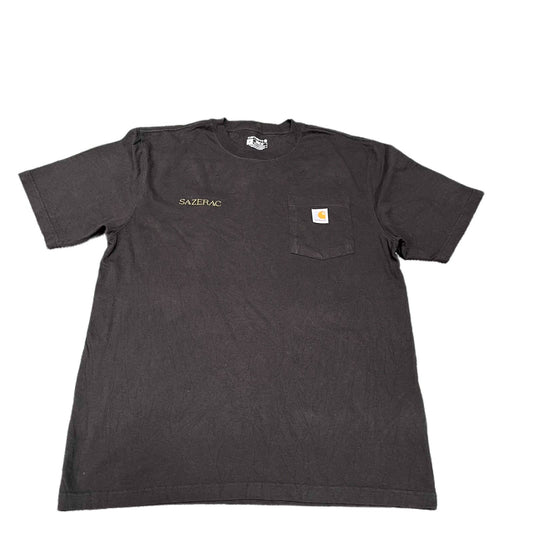 Carhartt Sazerac Pocket T-Shirt Mens Medium Black Loose Fit Short Sleeve Tee
