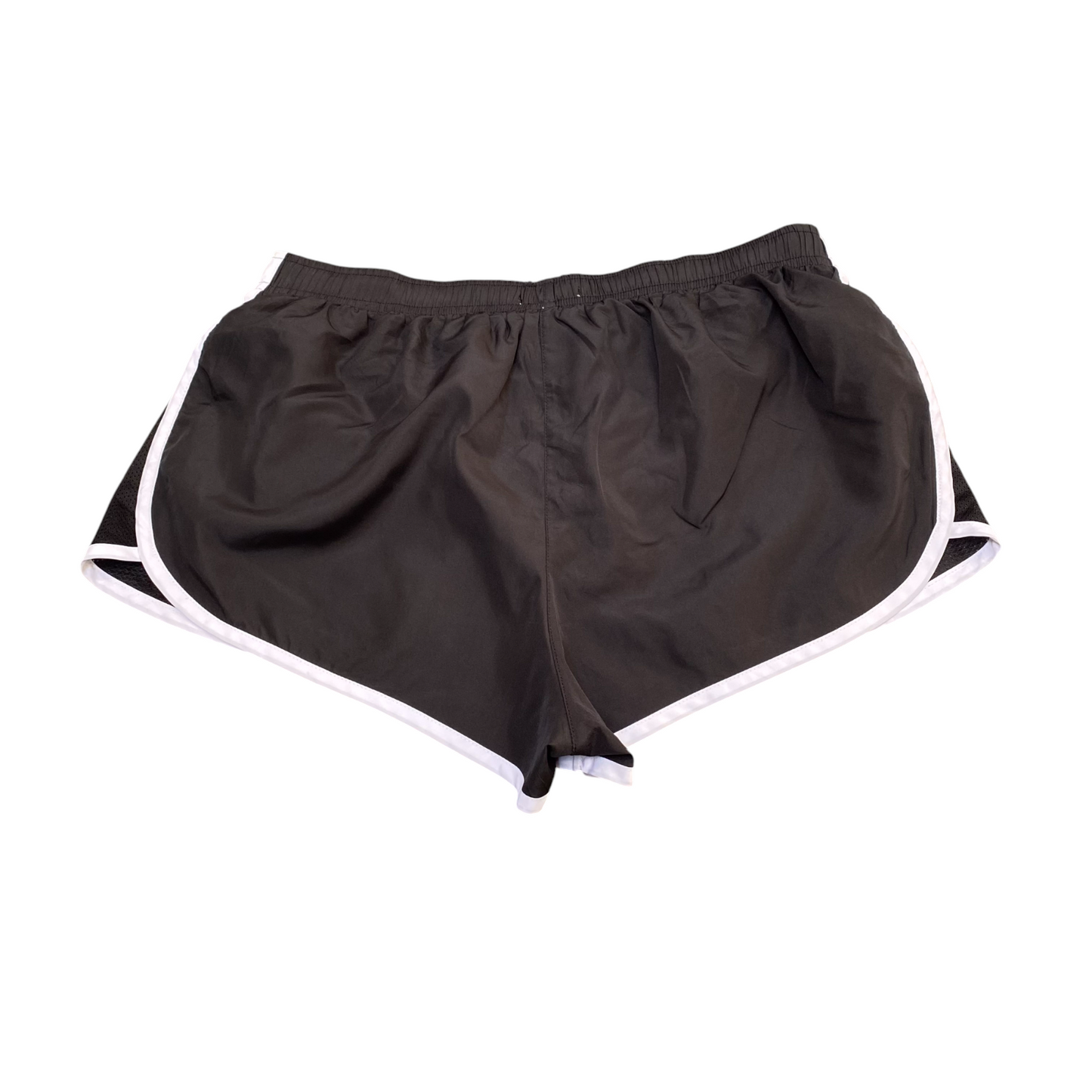 Running Sprinter Shorts Womens Large Black Brief-Lined Athletic Drawstring Waist