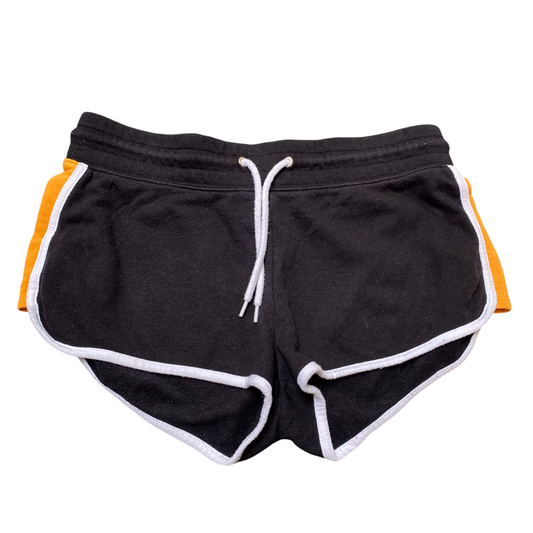 H&M Sprinter Running Shorts Womens 29W Black Stretch Drawstring Athletic Gym Fit