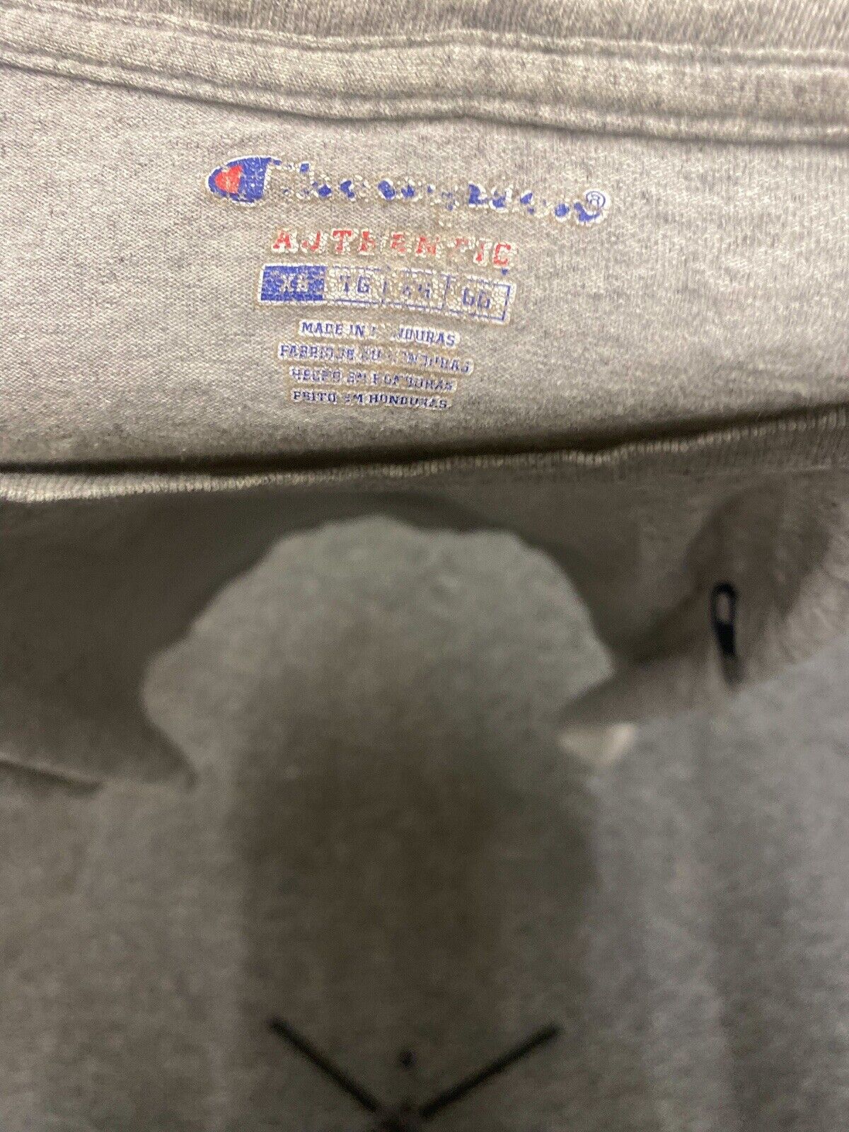 Champion T-Shirt Grey Mens XL Chest Logo