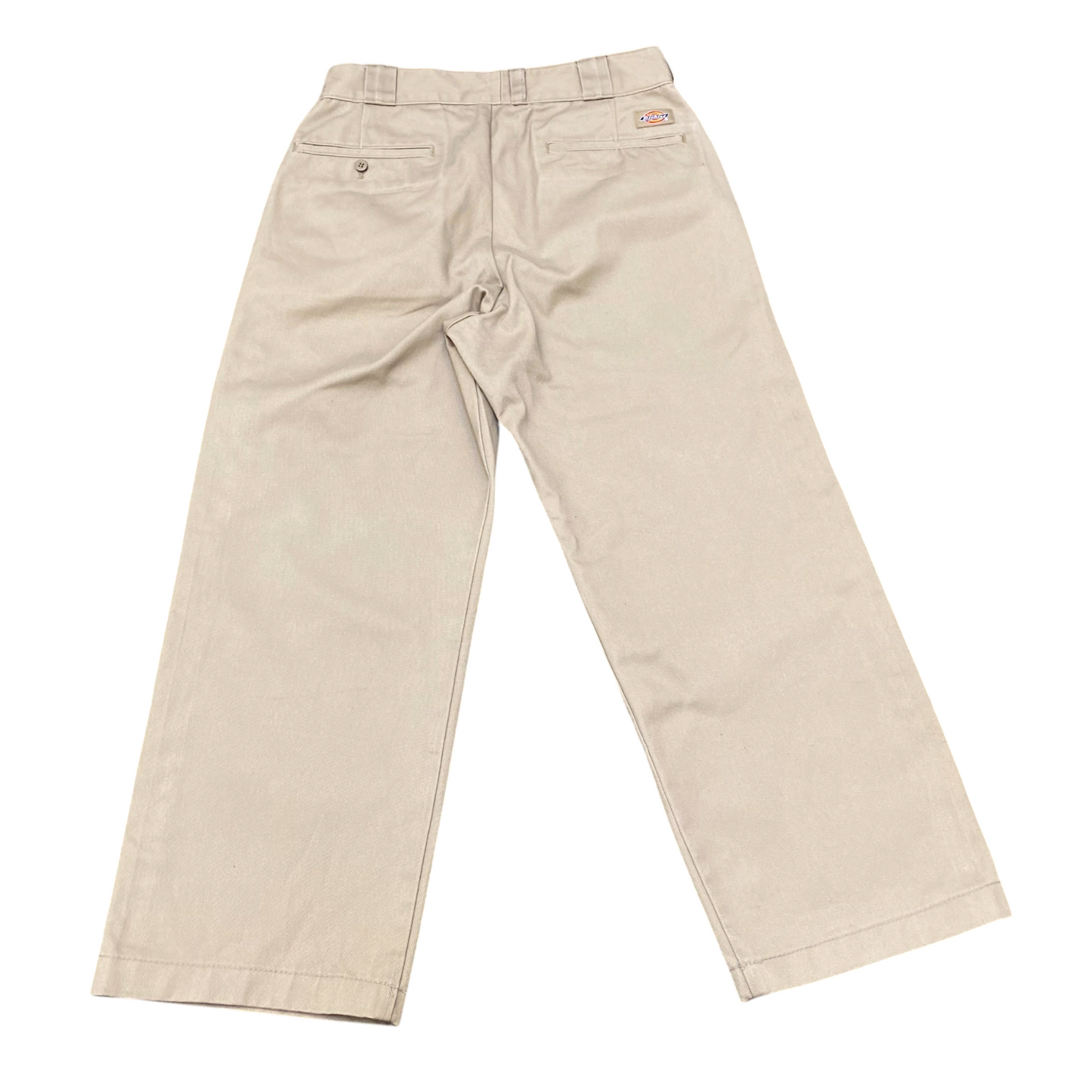 Dickies Trousers Womens Medium Beige Straight Fit Slash Pockets Workwear Outdoor