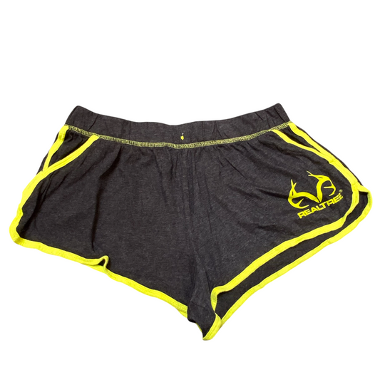 Realtree Sprinter Running Shorts Large Grey Cotton Elastic Waist Athletic Fit