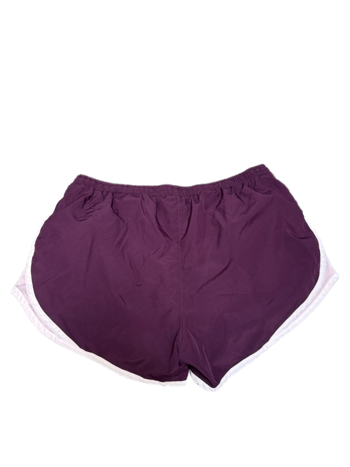 Nike Dri Fit Running Shorts Women XL 33" Waist Purple Performance Dolphin Hem