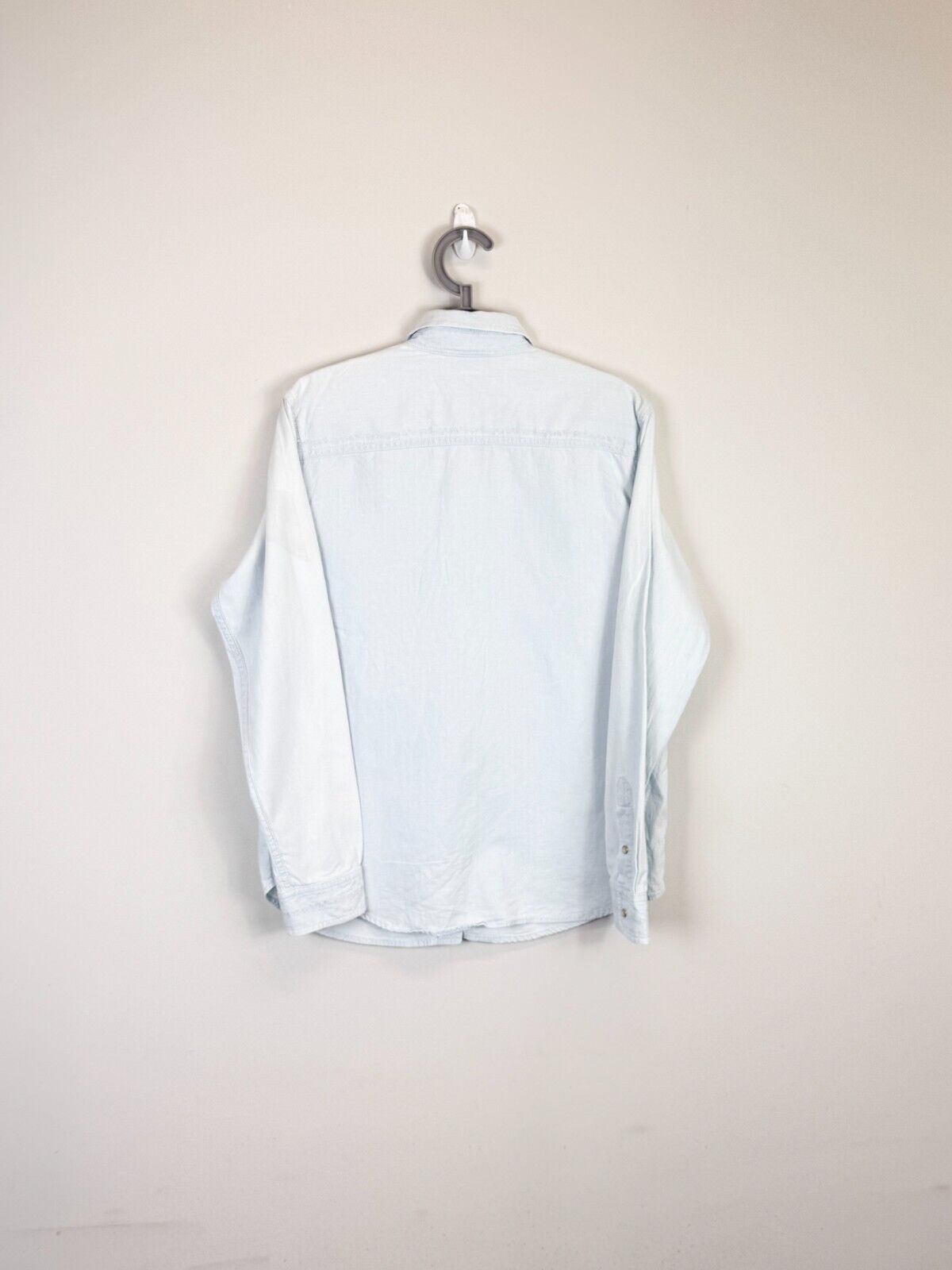Ralph Lauren Shirt Mens Medium Blue Cotton Long Sleeve Single Pocket Button Down