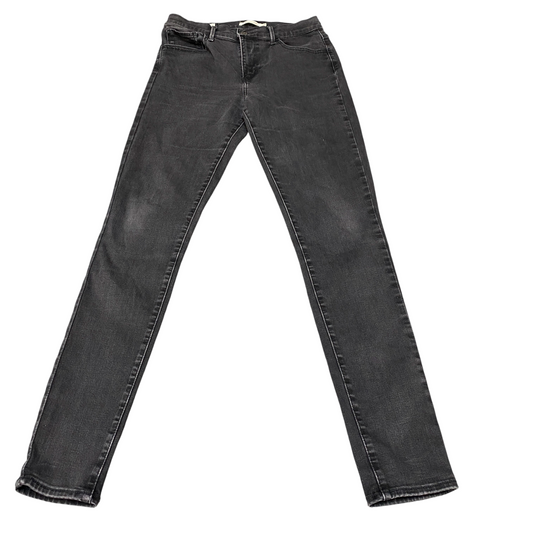 Levi's Jeans Womens 28" Waist Black Denim Premium Stretch 720 Super Skinny Leg