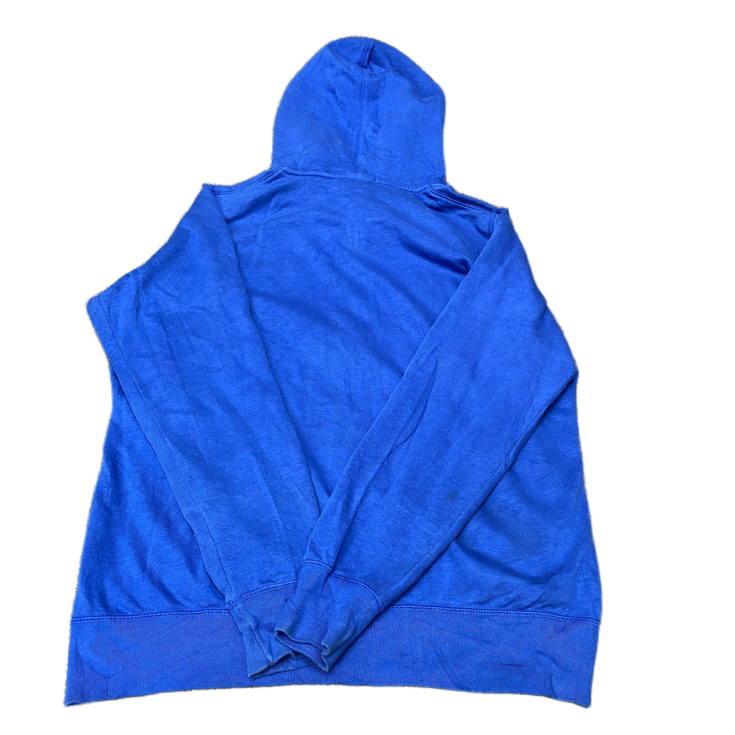 Nike Hoodie Womens XL Blue Fleece Lined Just Do It Graphic Drawstring Full Zip