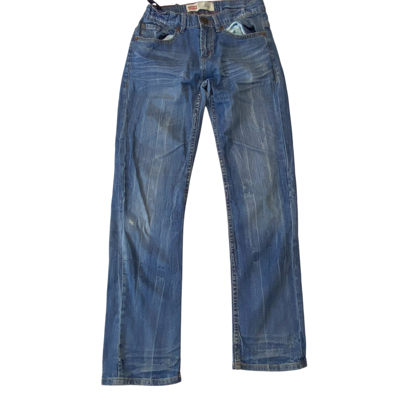 Levi's Jeans Womens 26W 26L Blue Denim Stretch Slim 511 Straight Leg Waistband