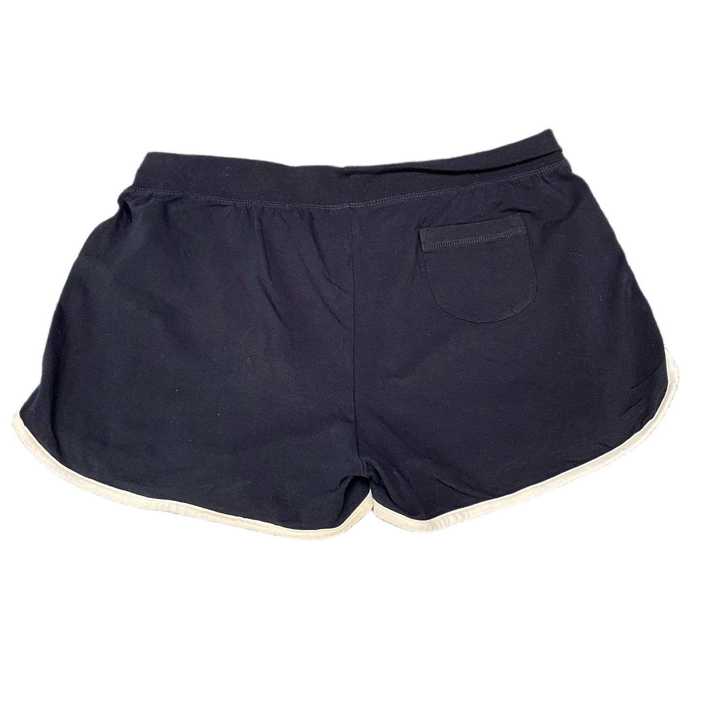 Running Sprinter Shorts Girls Large 33" Waist Black Gym Drawstring Dolphin Hem