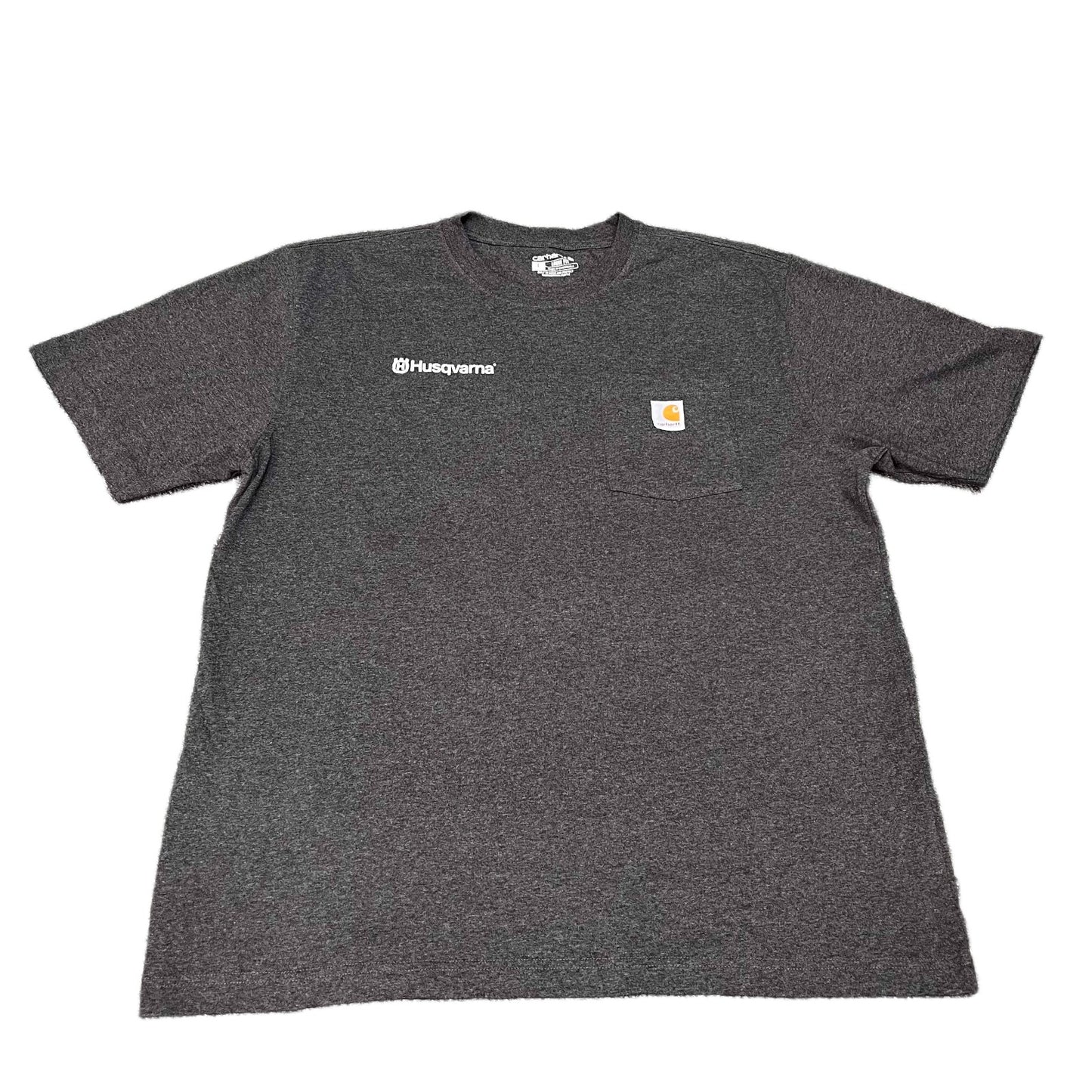 Carhartt Pocket T-Shirt Mens L Grey Vortex Supply Graphic Loose Fit Summer Tee