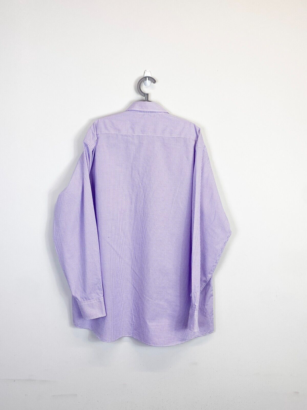 Tommy Hilfiger Shirt Men XL Purple Checkered Pockets Casual Collared Button Down