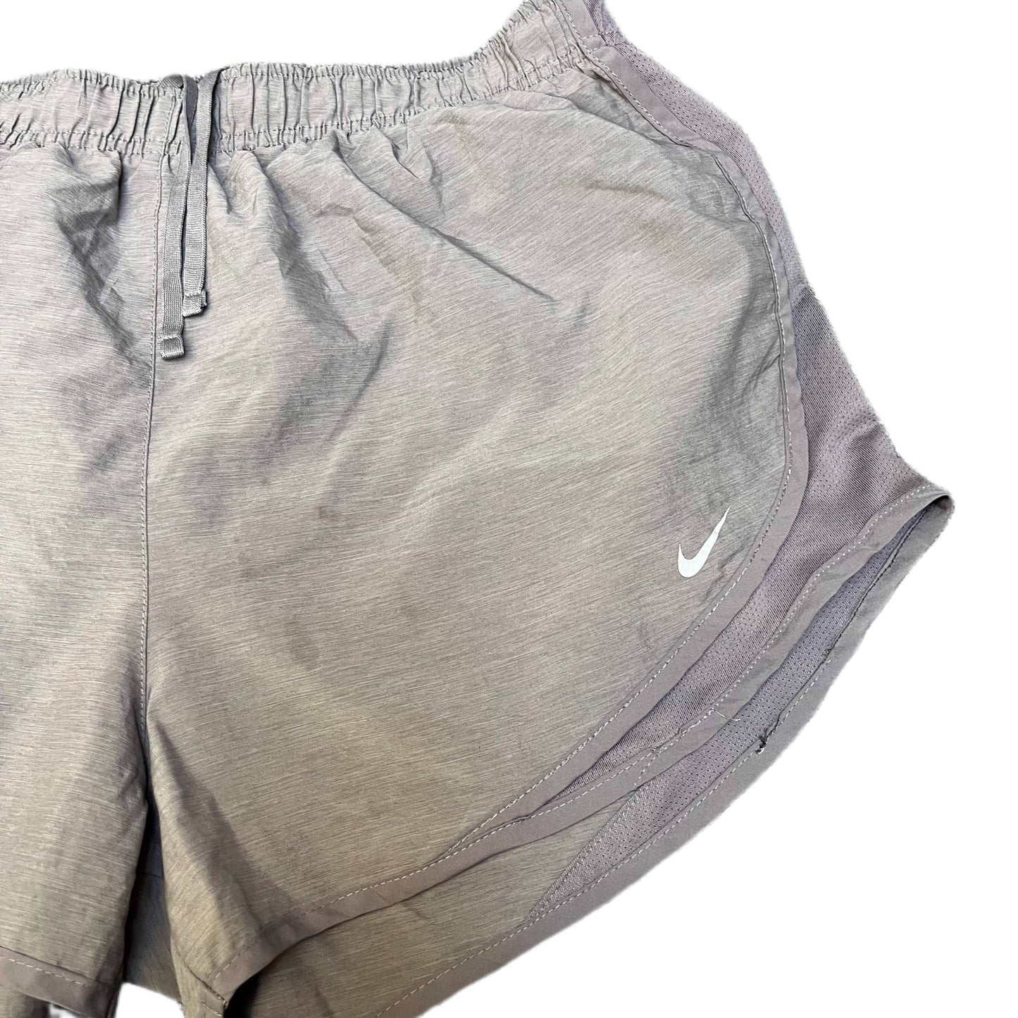 Nike Running Sprinter Shorts Fits as Womens Large 31" Waist Grey Dolphin Hem