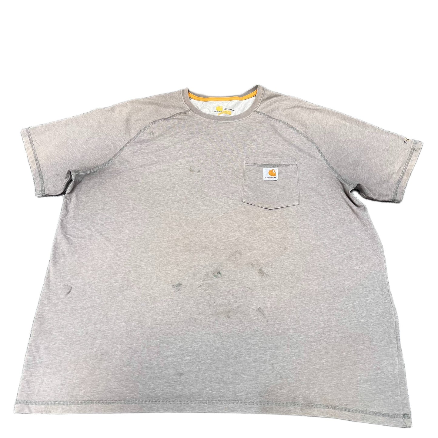 Carhartt Force Pocket T-Shirt Mens XL Grey Relaxed Fit Short Sleeve Workwear Tee