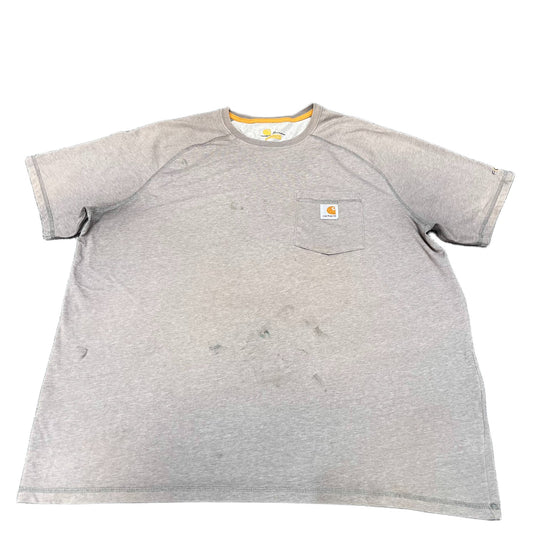Carhartt Force Pocket T-Shirt Mens XL Grey Relaxed Fit Short Sleeve Workwear Tee