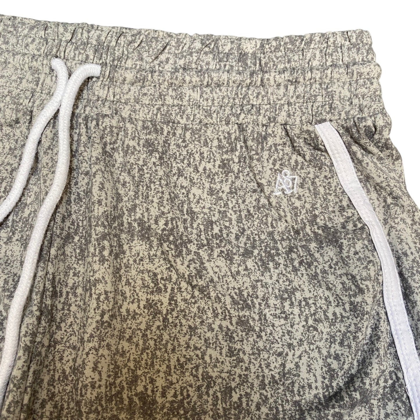 Running Sprinter Shorts Womens L 28" Waist Grey Athletic Gym Workout Dolphin Hem