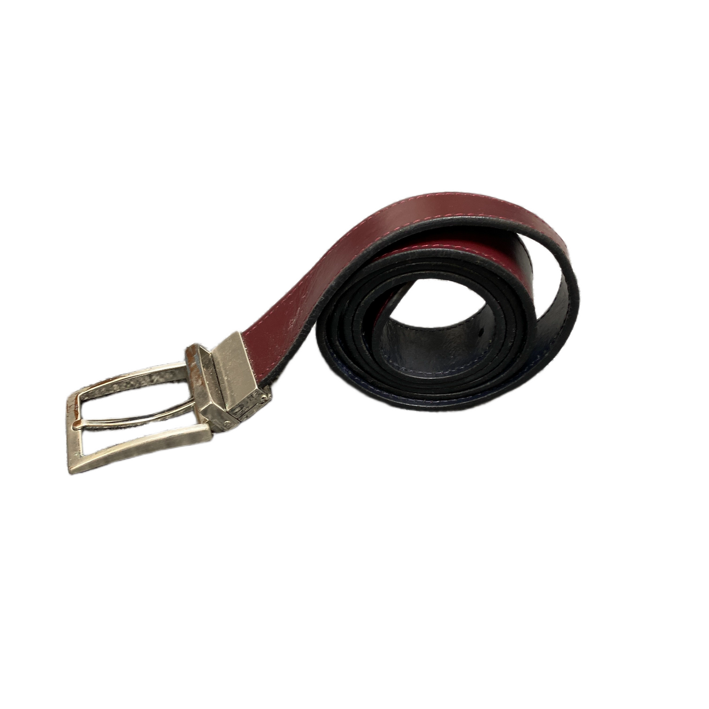Dooney & Bourke Waist Belt Mens Brown Leather Removable Pin Buckle 46.5 inches