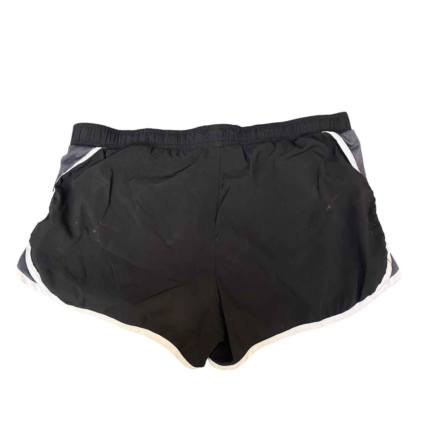 Active Running Sprinter Shorts Women XS Black Athletic Gym Side Mesh Dolphin Hem