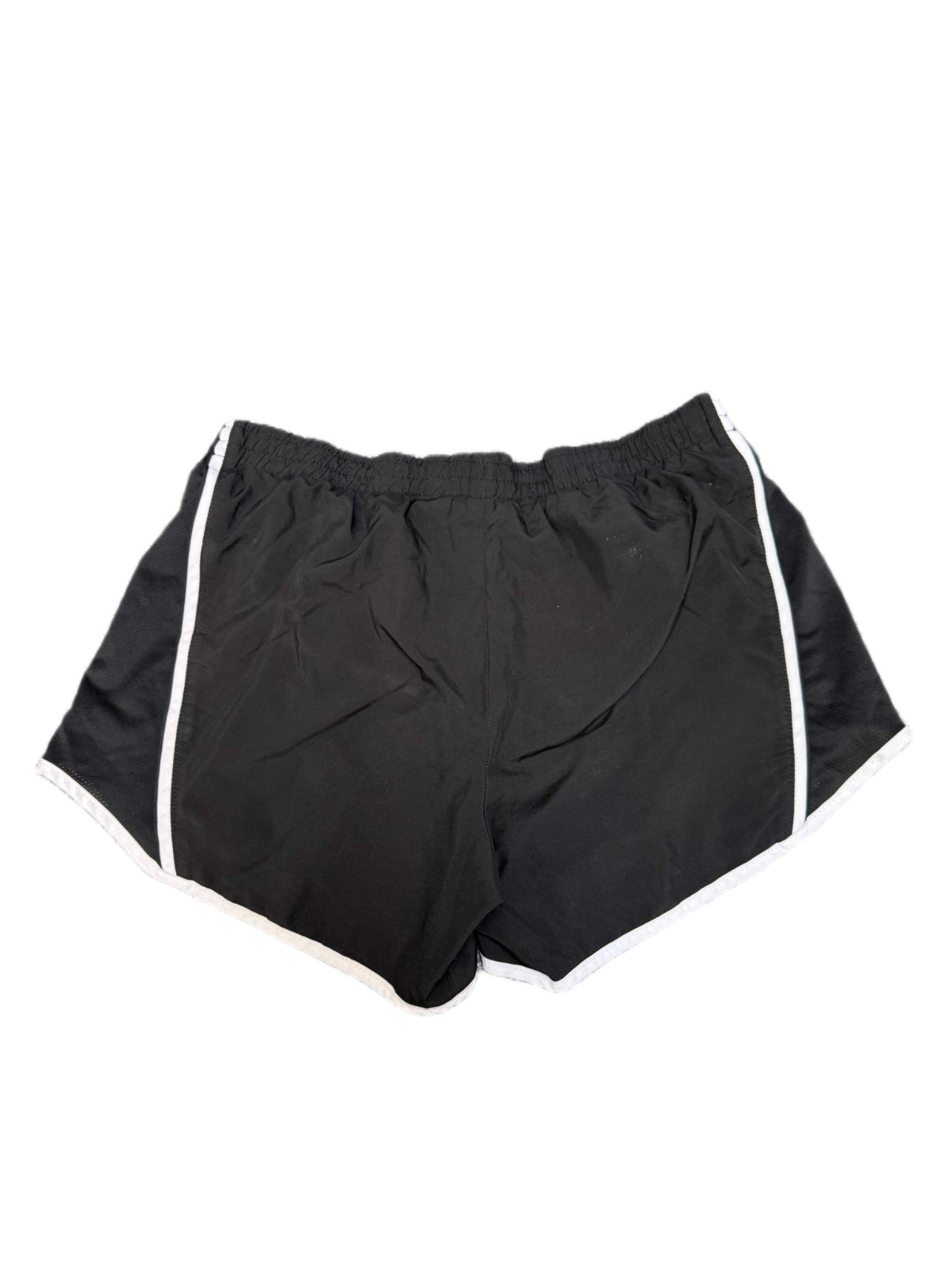 Nike Dri-FIT Running Shorts Fits as Womens M 29" Waist Black White Dolphin Hem