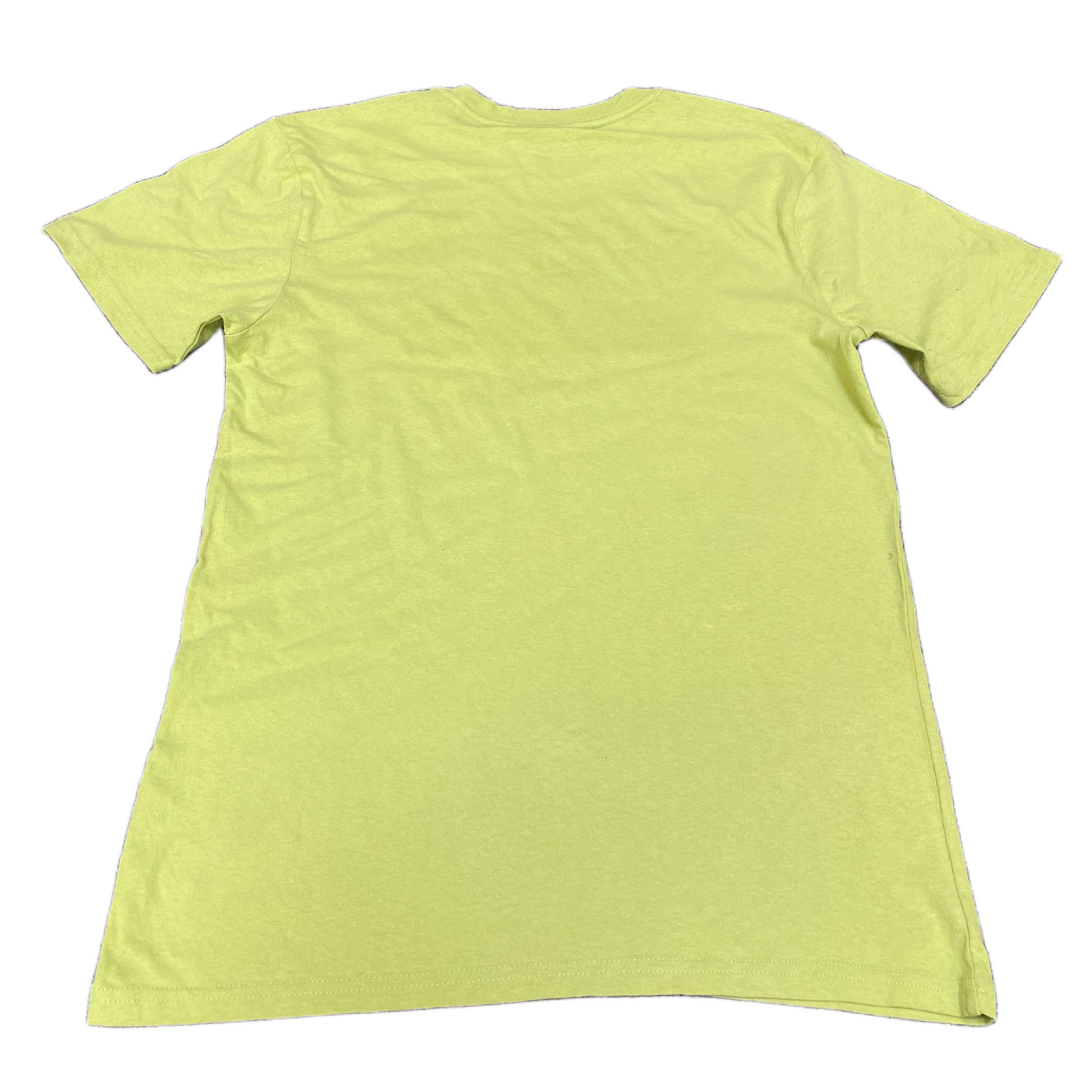 Tommy Hilfiger T-Shirt Womens XL Yellow MCMLXXXV 1985 Graphic Print Crewneck Tee