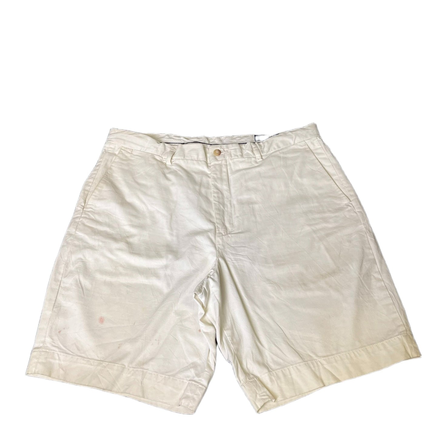 Polo Ralph Lauren Classic Chino Shorts Fits as Mens XL 36" Waist White Stretch