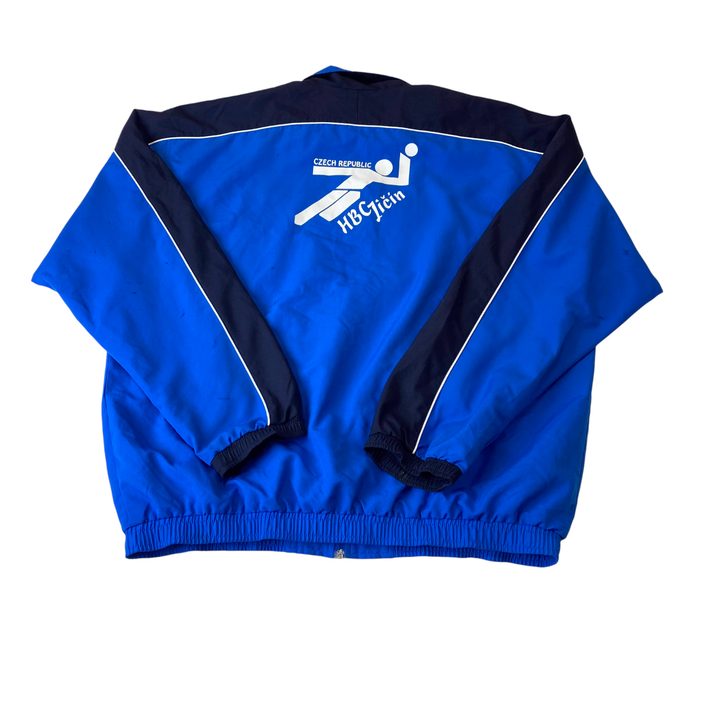 PUMA Track Jacket Mens XL Blue Pockets Long Sleeve Workout Training Full Zip