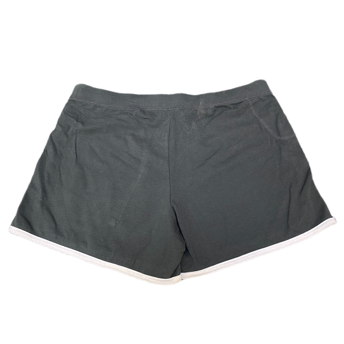 Running Sprinter Shorts Womens Medium 31" Waist Black Gym Workout Dolphin Hem
