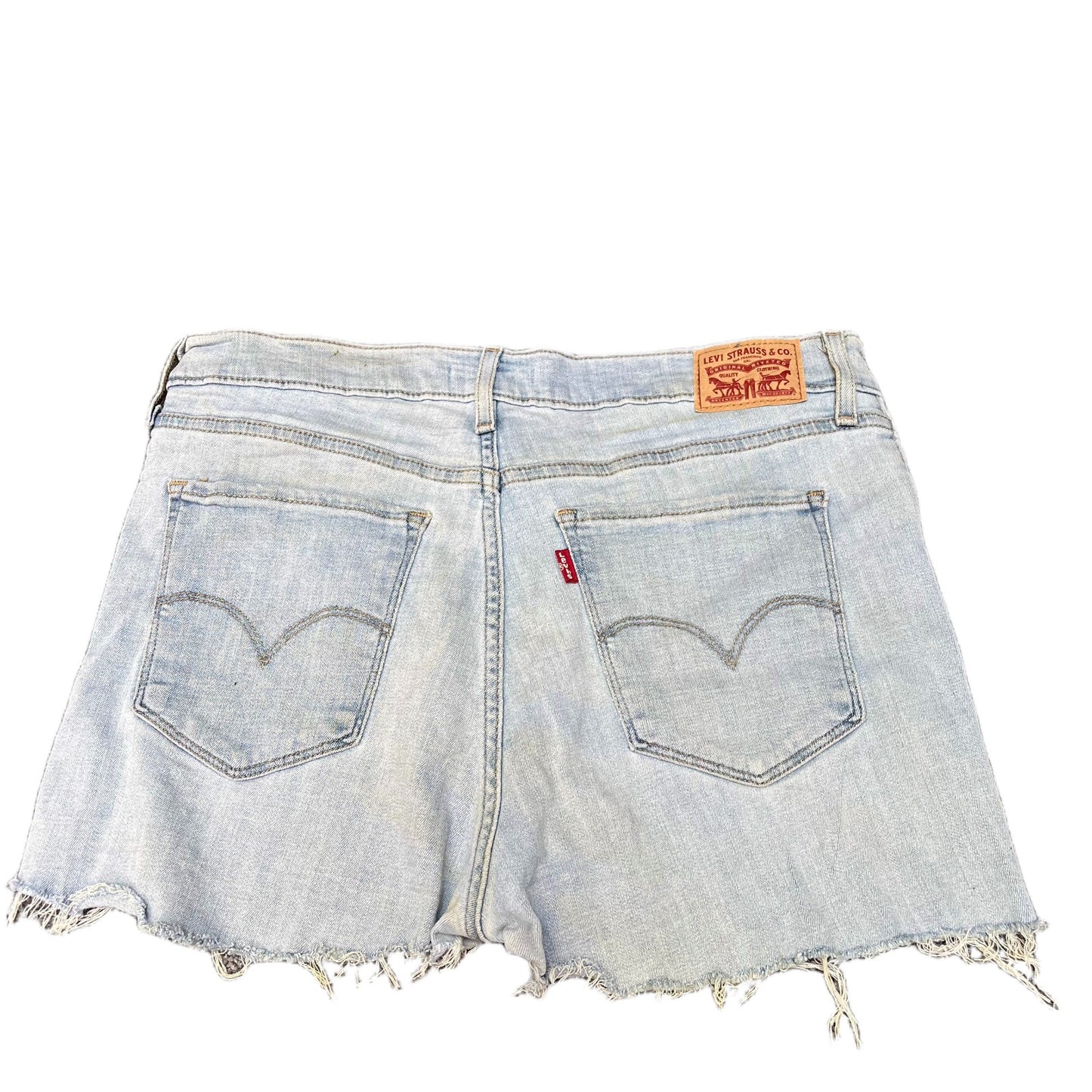 Levi's 311 Shaping Skinny Denim Shorts Fits as Women L 32" Waist Blue Light Wash