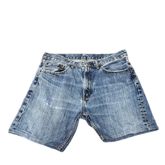 Levi's Denim Shorts Fits as Mens L 34" Waist Blue Denim Faded Red Tab 5-Pockets