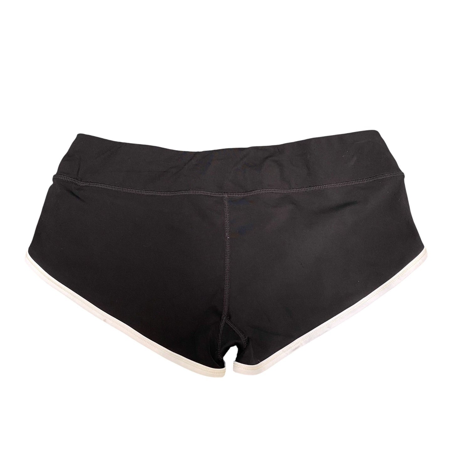 Sprinter Shorts Womens Medium Black Nylon Yoga Training High Waisted Stertch