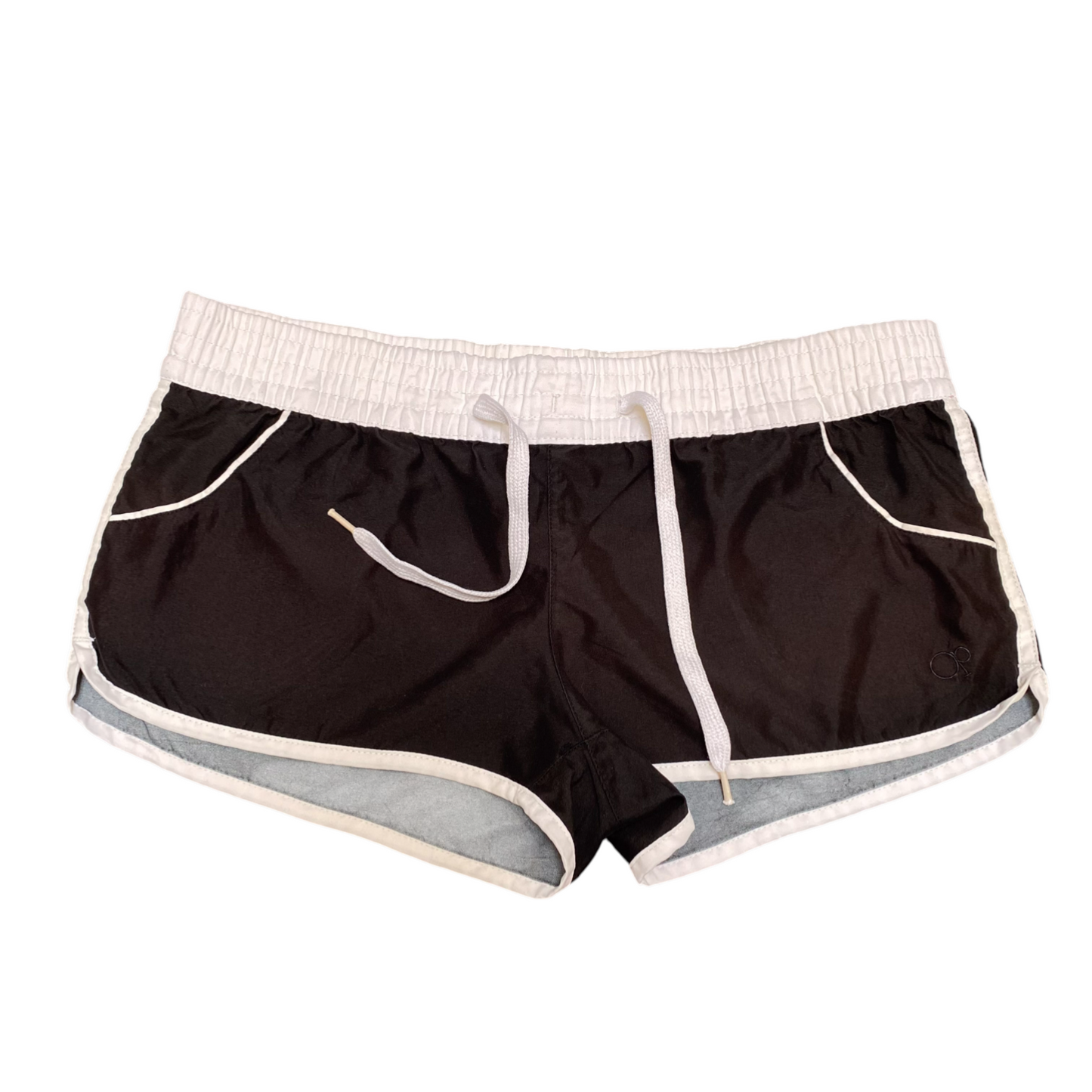 OP Running Sprinter Shorts Womens 32W Black Elastic Waist Drawstring Athletic