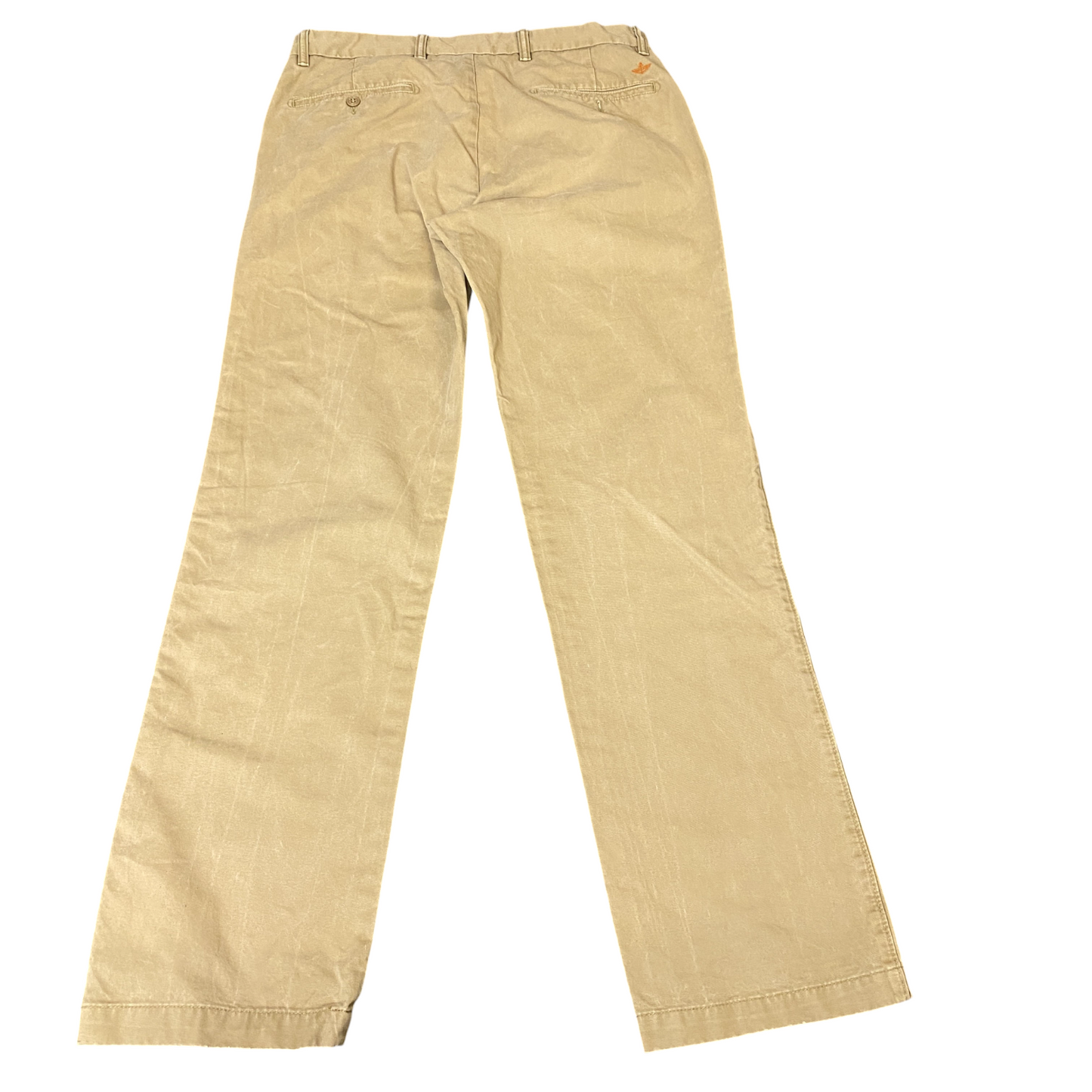 Dockers Pants Mens L Beige Stretch Flex Comfort D1 Slim Low Waist Straight Leg
