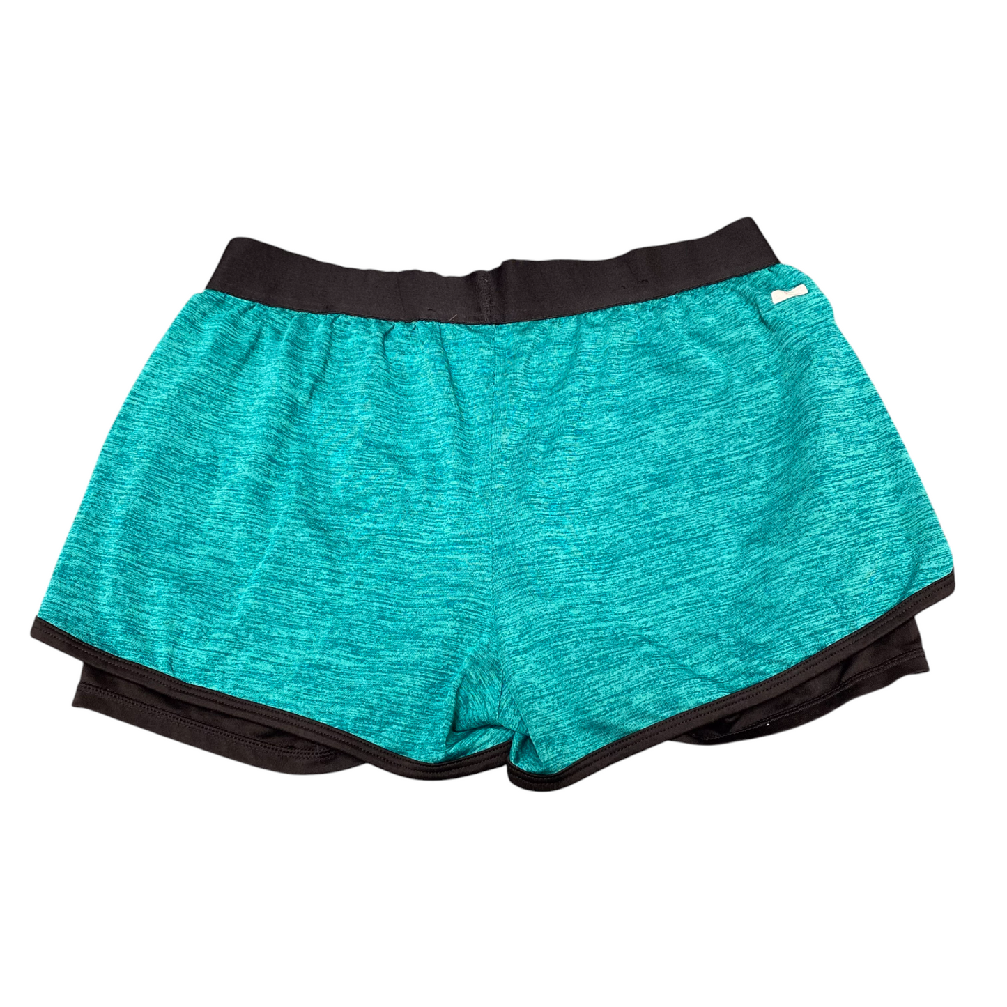 Running Sprinter Shorts Womens M Blue Black Lined Stretch Semi Fitted Athletic