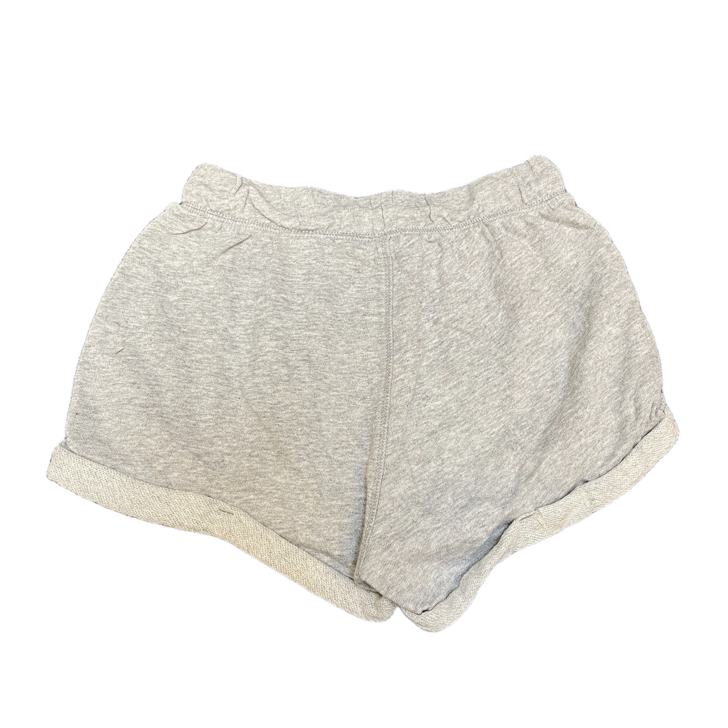 Running Sprinter Shorts Womens XS 23" Waist Grey Athletic Drawstring Dolphin Hem