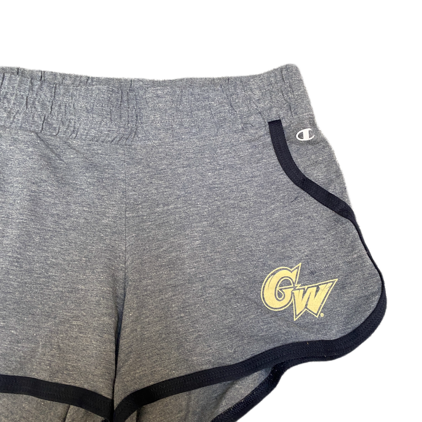 George Washington Running Sprinter Shorts Womens M 29" Waist Grey Dolphin Hem