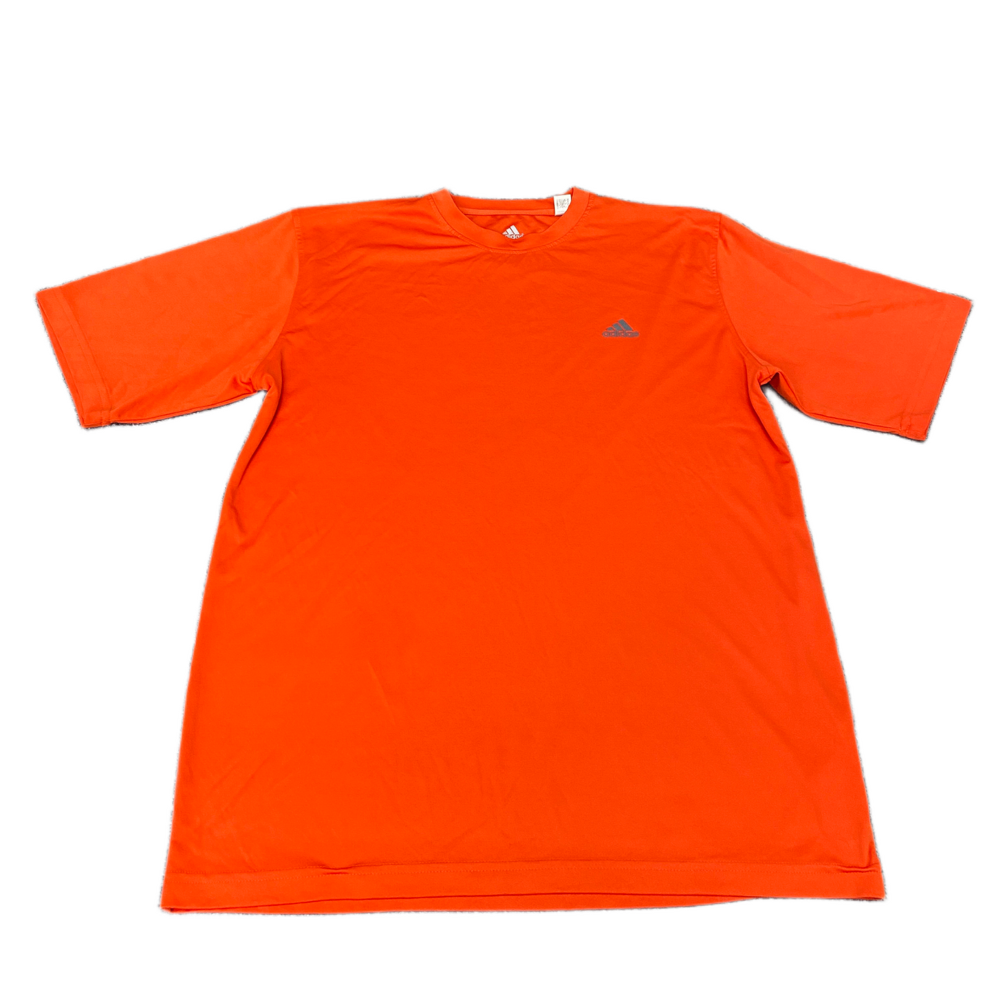 Adidas Workout Essentials Base T-Shirt Mens M Orange Short Sleeve Pullover Tee