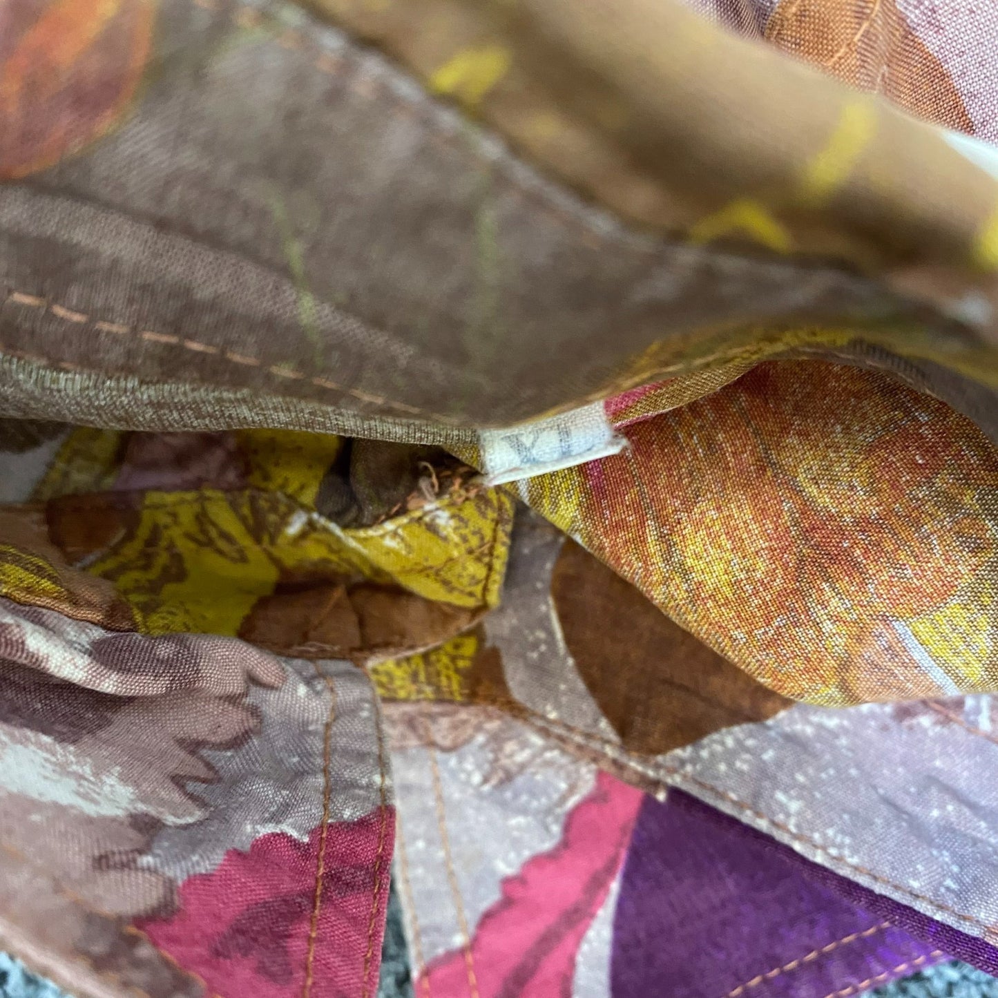 Shirt Mens XL Multi Abstract Floral Print Casual Short Sleeve Collared Button Up