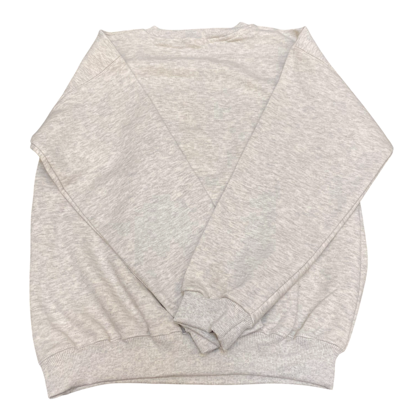 Nike Sweatshirt Mens Medium Grey Embroidered Spellout Logo Crew Neck Outdoor