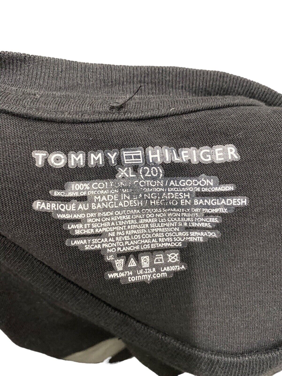 Tommy Hilfiger 85 Spellout Sweatshirt Logo Black Womens XL