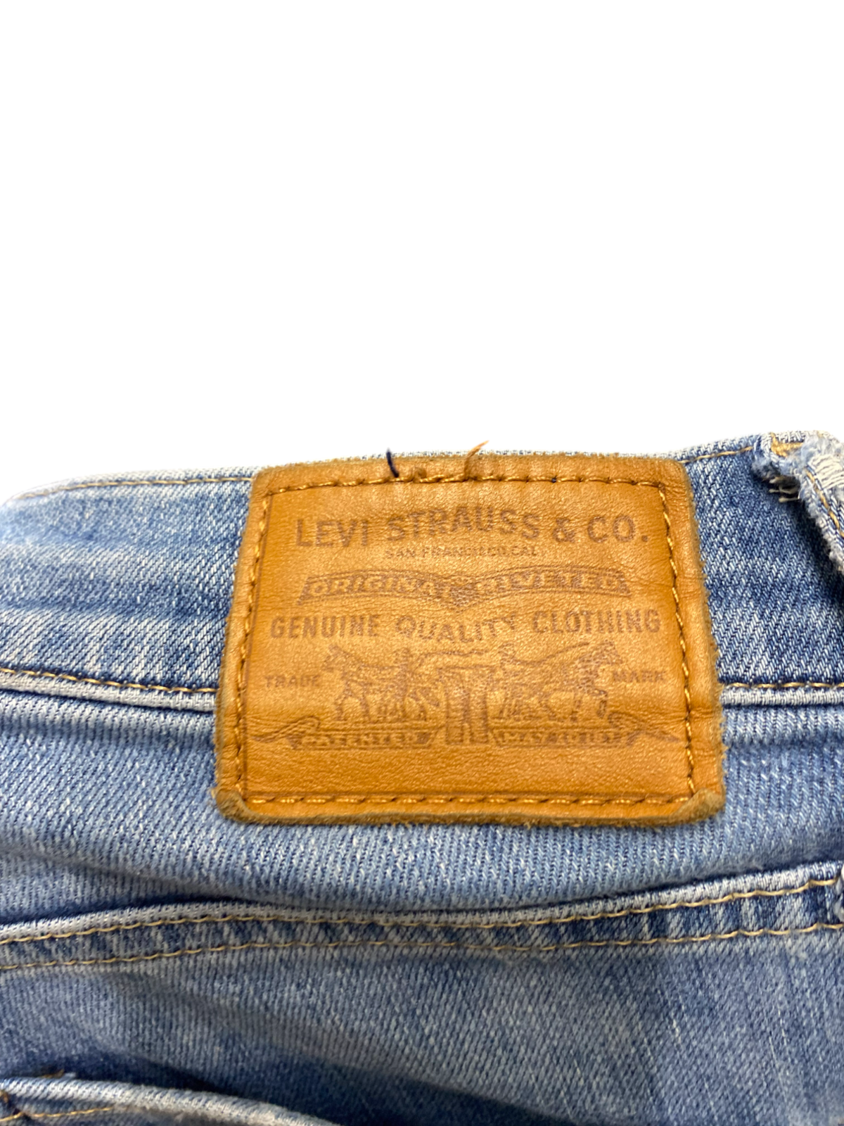 Levi's Jeans Womens 25W 32L Blue Denim Red Tab Skinny Leg Slim Comfort Stretch