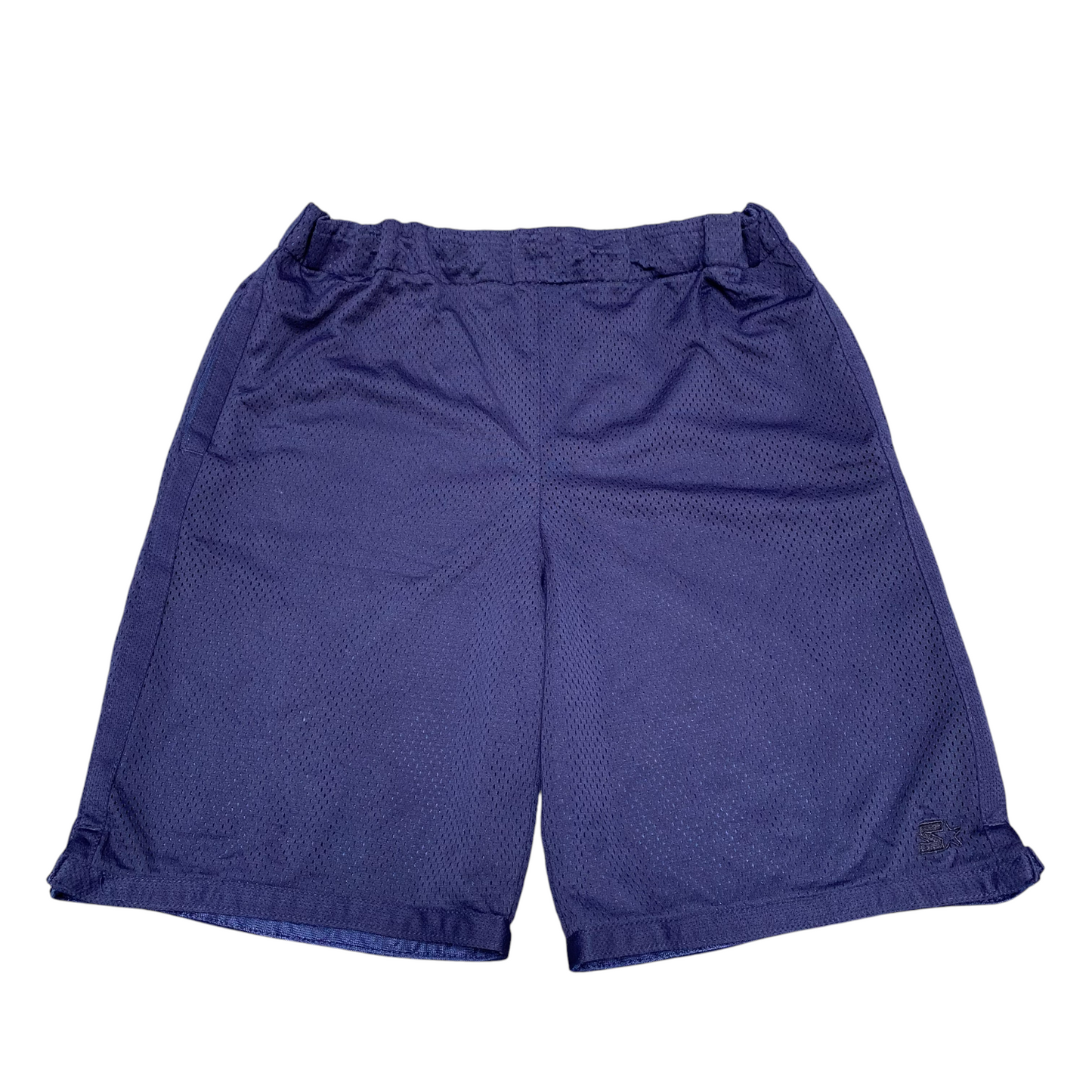 Running Shorts Womens XL Purple Allover Mesh Athletic Elastic Waist Drawstring