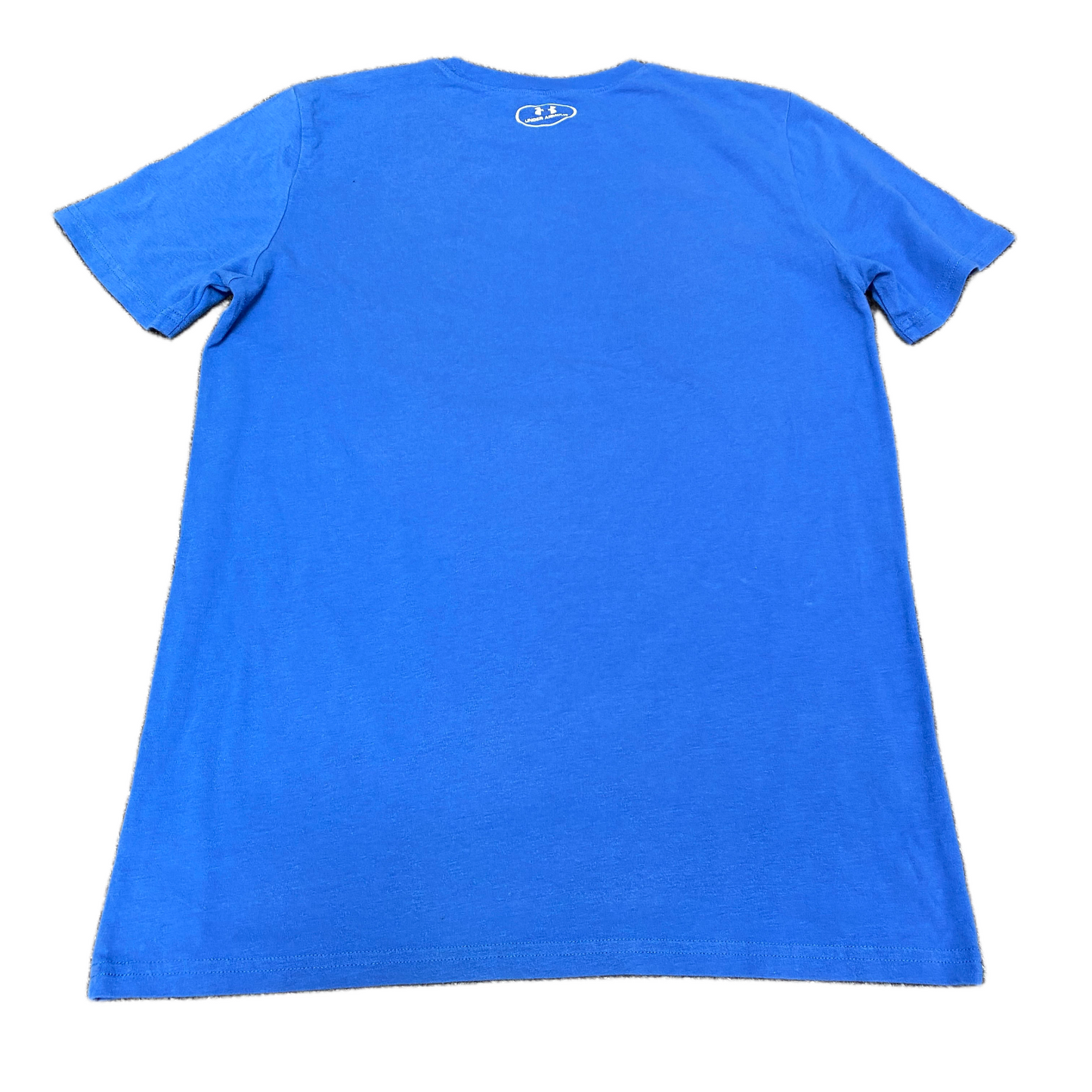 Under Armour Baseball T-Shirt Boys XL Blue Loose Fit HeatGear Short Sleeve Tee