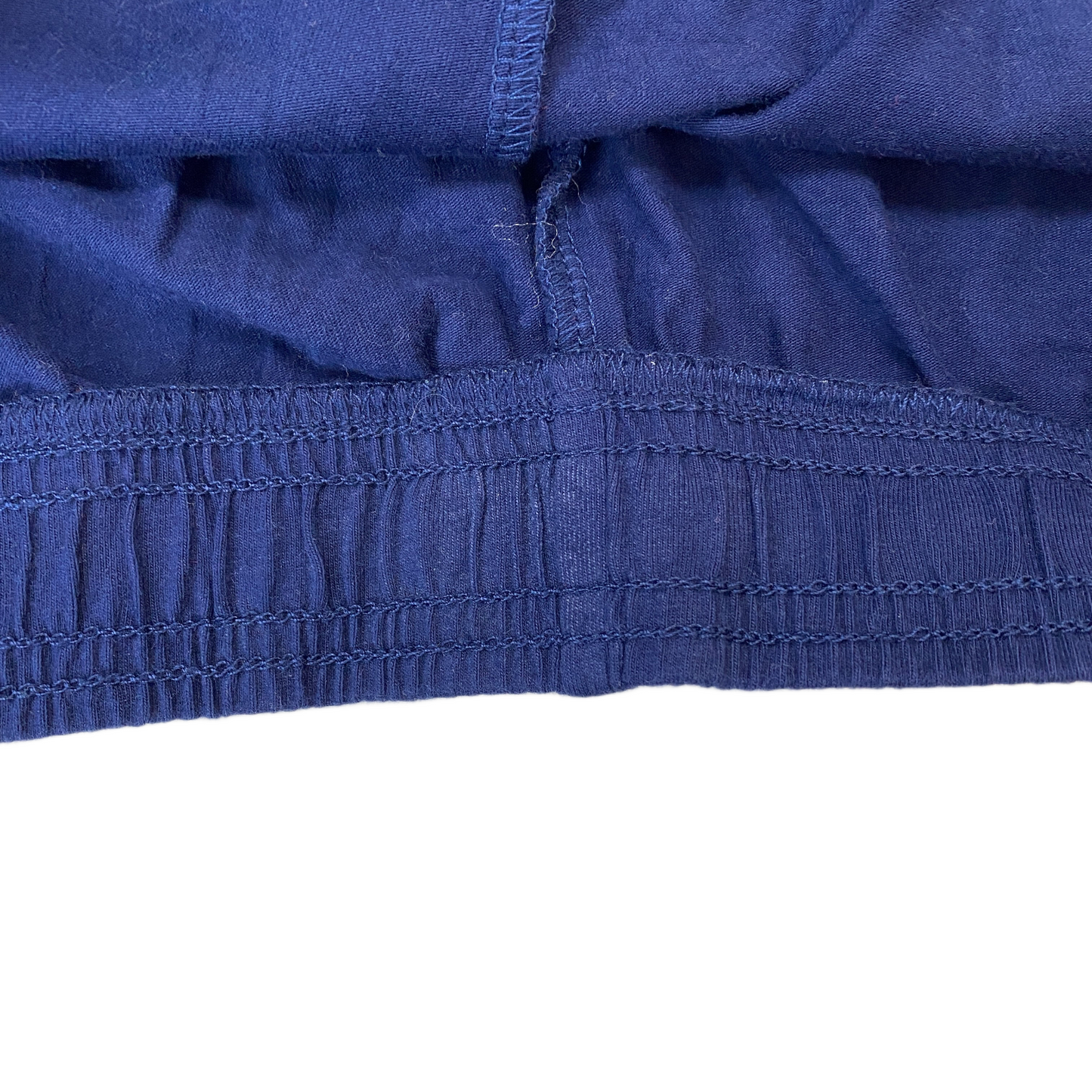 Running Sprinter Shorts Womens L 30" Waist Blue Athletic Gym Workout Dolphin Hem