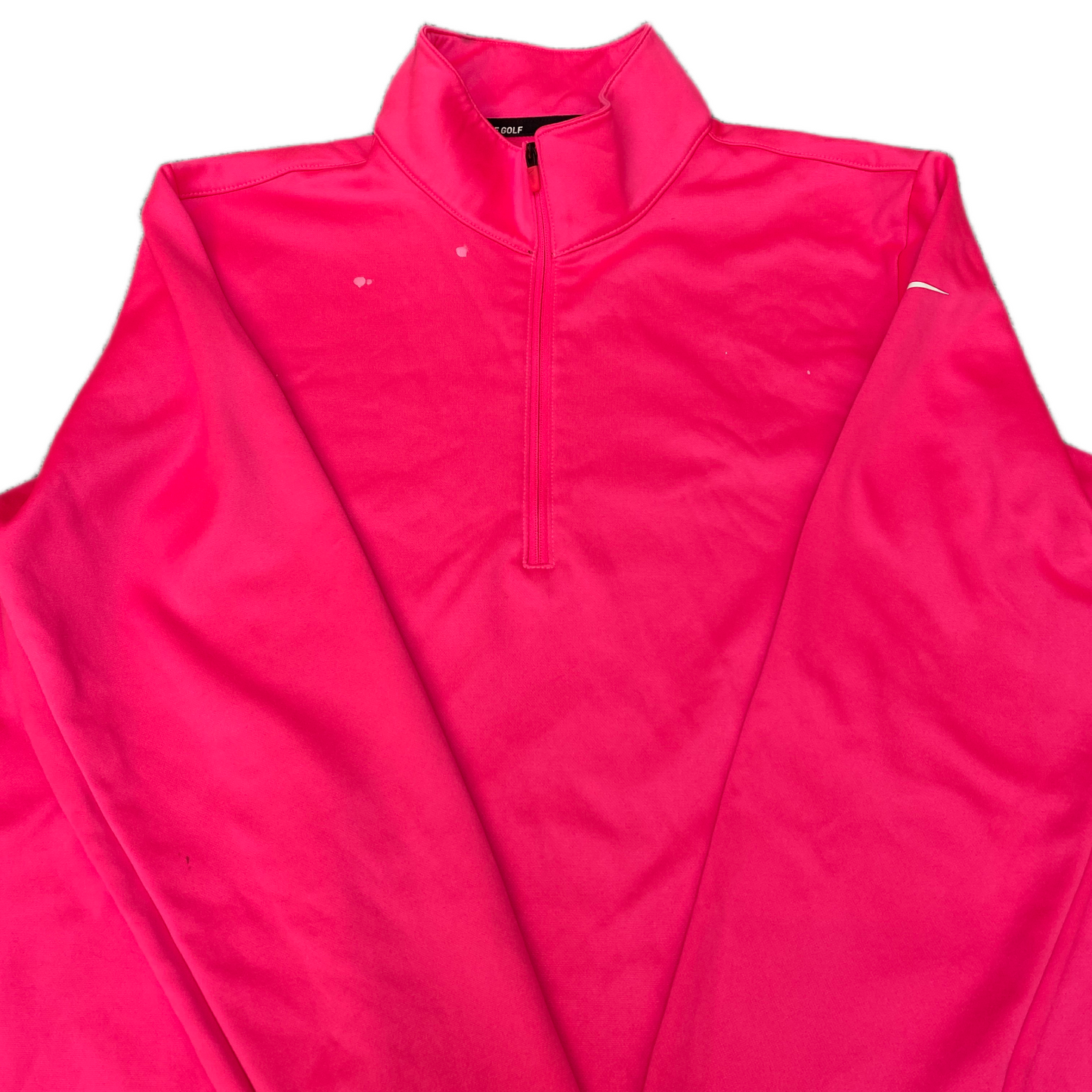 Nike Golf 1/4 Zip Pullover Womens Medium Pink Dri-Fit Athleisure Activewear Top