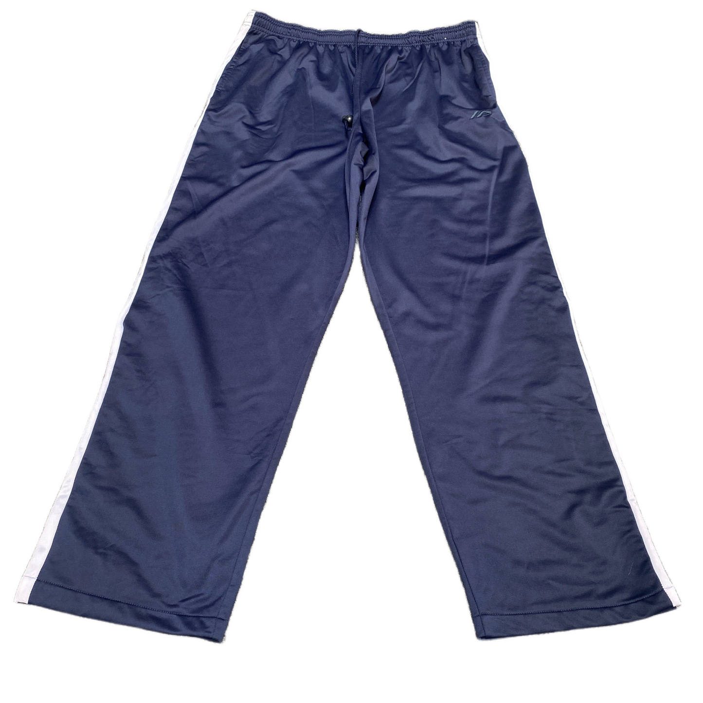 Active Joggers Fits as Mens 35" Waist Navy Side Snap Leg Gym Training Trouser