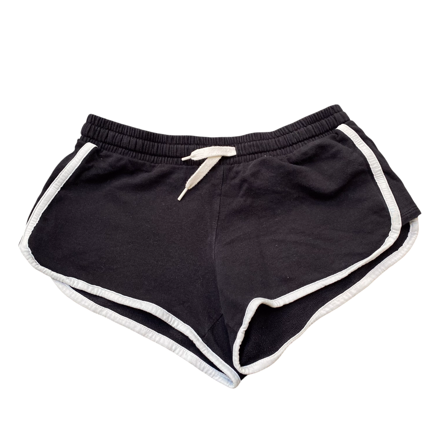 H&M Divided Sprinter Running Shorts Girls 25W Black Elastic Waist Athletic Fit