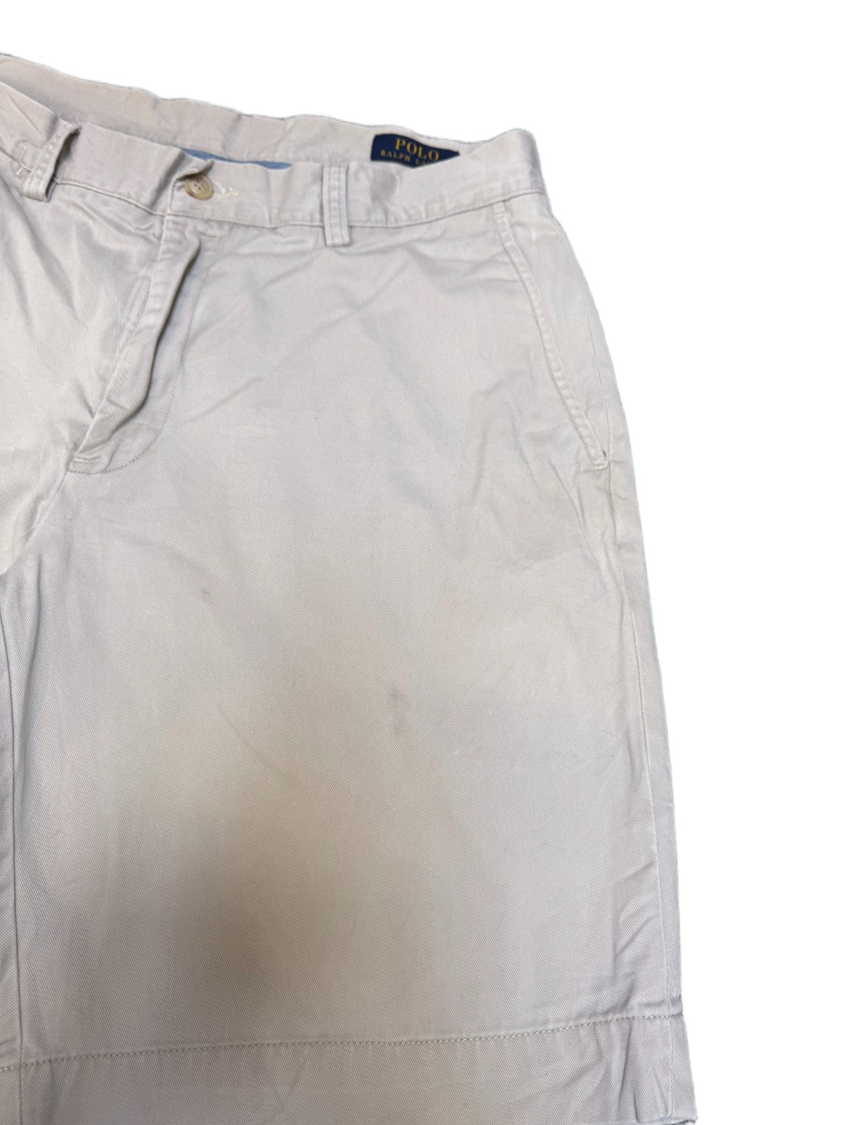 Polo Ralph Lauren Chino Shorts Fits as Mens Medium 31" Waist Beige Classic Fit
