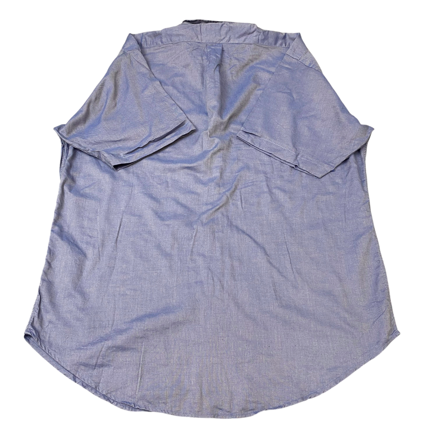 Ralph Lauren Formal Shirt Mens L Blue Yarmouth Short Sleeve Pony Button Down