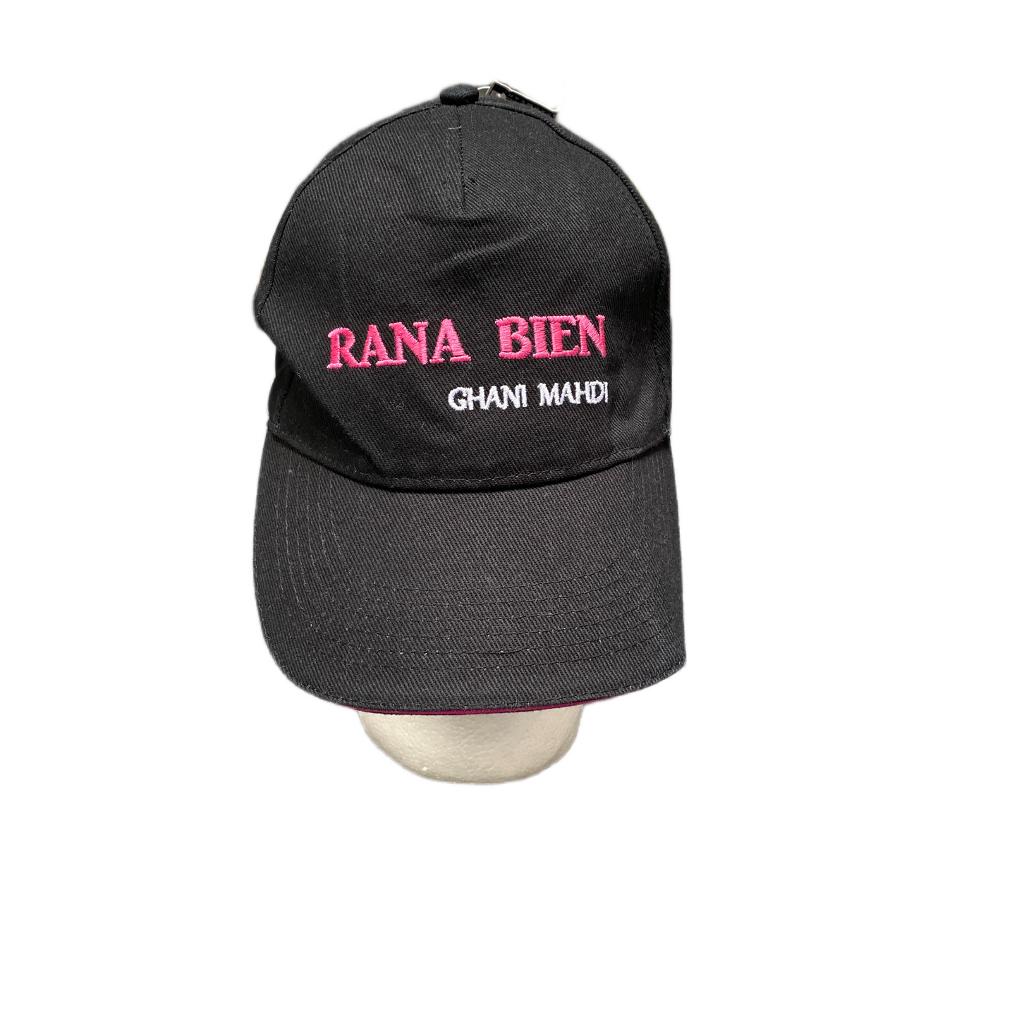 Beechfield Baseball Vap Mens Black Adjustable Embroidered Rana Bien Ghani Mahdi