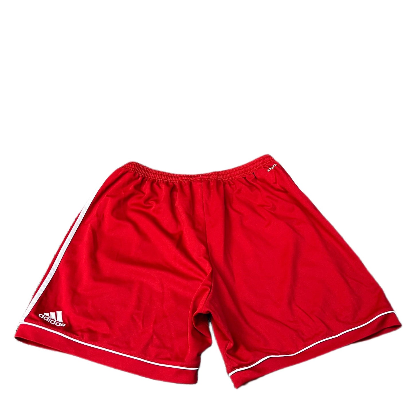 Adidas Aeroready Squadra 17 Shorts Mens S 30" Waist Red 3 Stripe Gym Training