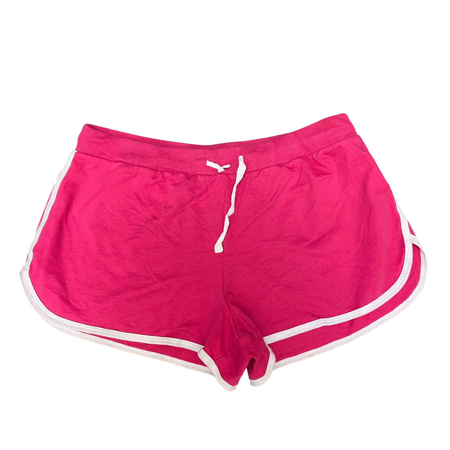 Running Sprinter Shorts Womens Large Pink Athletic Drawstring Waist Dolphin Hem